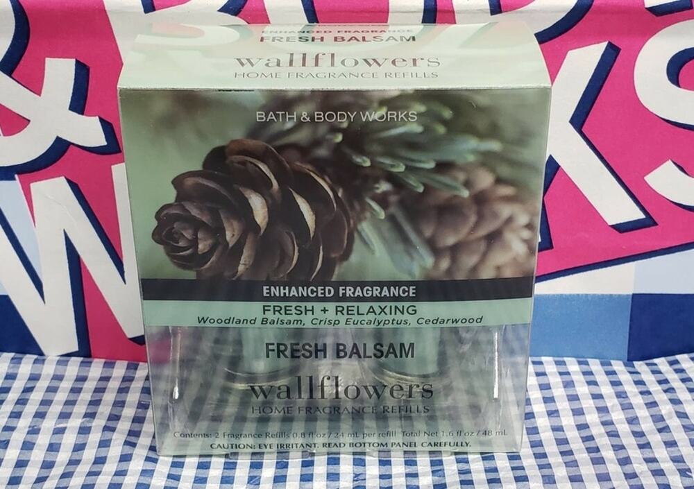BBW Fresh Balsam ENHANCED FRESH & RELAXING Wallflower Refills